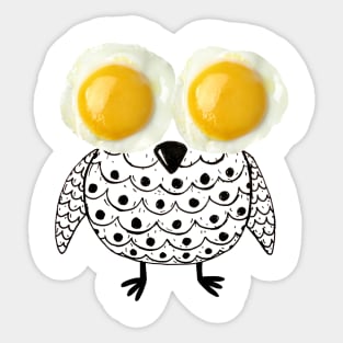 Scrambled Owl Sticker